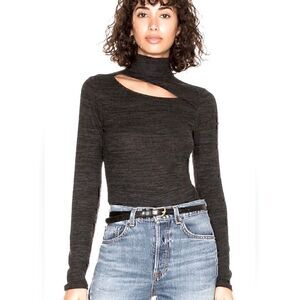 NWT n:PHILANTHROPY Cambria Bodysuit in Charcoal Size XS